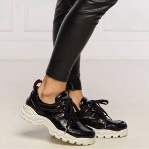 Zadig + Voltaire Blaze Crush Black Chunky Sneakers French 38/ US7